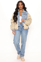 Not My Daddy Slouch Fit Jeans - Vintage Blue Wash Ins Street